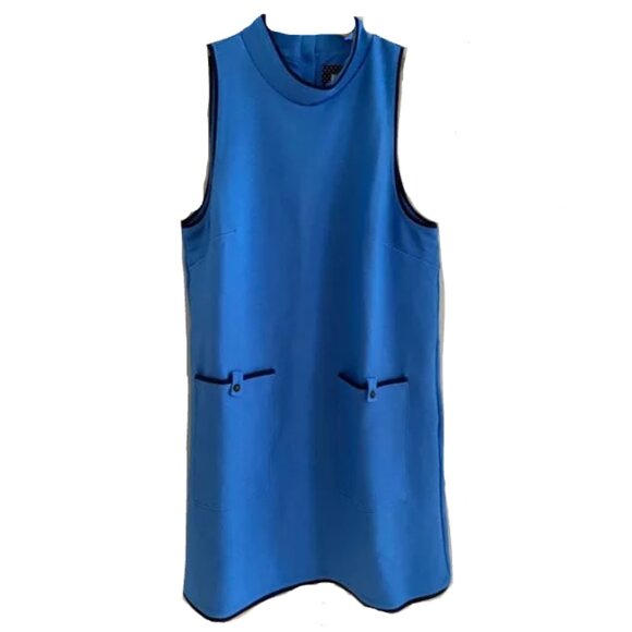 Brand New Maeve Sleeveless Mock-Neck Mini Shirt Dress - Picture 6 of 8